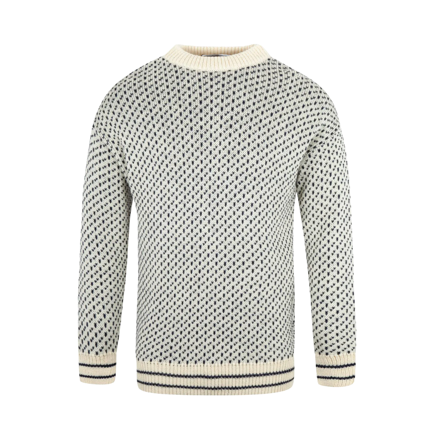 Homestedt British Wool Nordic Sweater - White